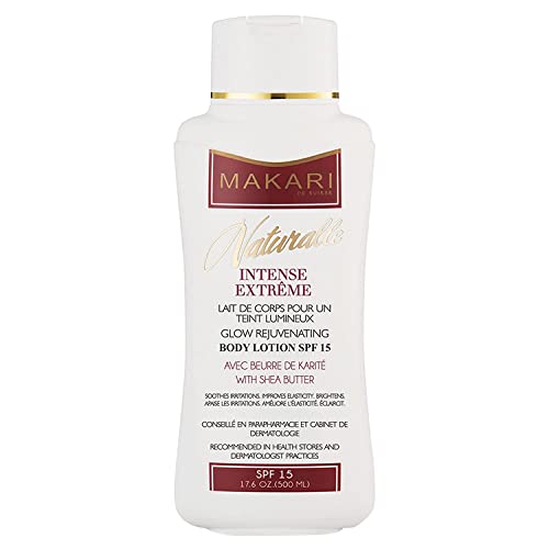 Makari Naturalle Body Lotion SPF15 - Nourishes, Brightens, Fades Marks with Shea Butter - 17.6oz