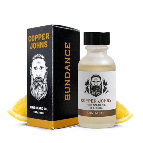 Sundance Men's Beard Oil - Enhances Softness & Control, Sea Minerals & Citrus Scent - 1oz