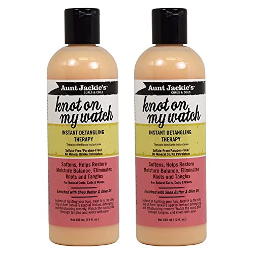 Aunt Jackie's Hair Care Treatment - Detangles & Nourishes Curls, 2 Pack, 12oz Each