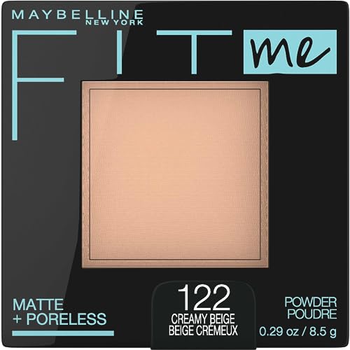 Maybelline Fit Me Matte Powder - Long-lasting Shine Control, Allergy Tested, Creamy Beige - 1 Count