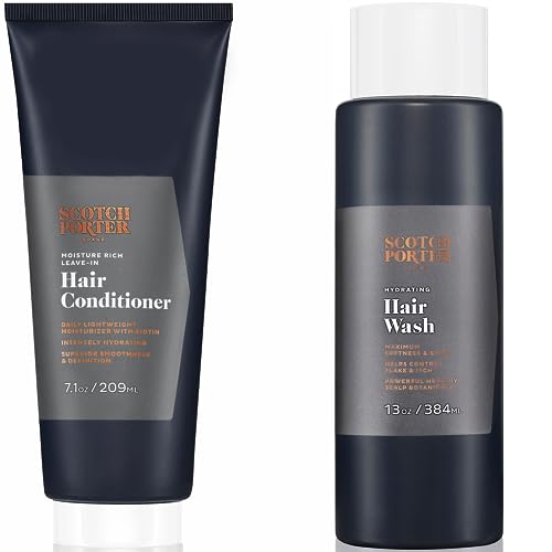 Scotch Porter Hair Care Set - Moisturizing Conditioner & Wash, Vegan, Non-Toxic - 7.1oz & 13oz