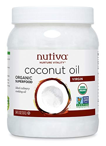 Nutiva Organic Virgin Coconut Oil - Nourishing Superfood for Cooking & Body Care - 54oz