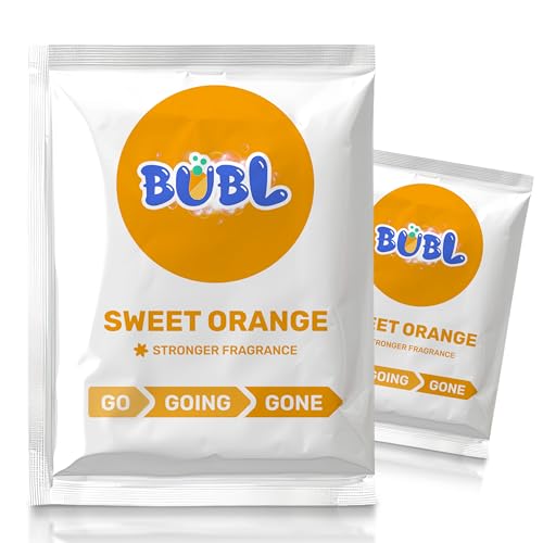 BUBL Toilet Sanitary Powder - Eliminates Odors & Noises, Plant-Based, 2 Packets