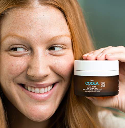 COOLA Organic Self Tanner Face Moisturizer - Hydrating Anti-Aging Formula with DHA - 1.5 Fl Oz