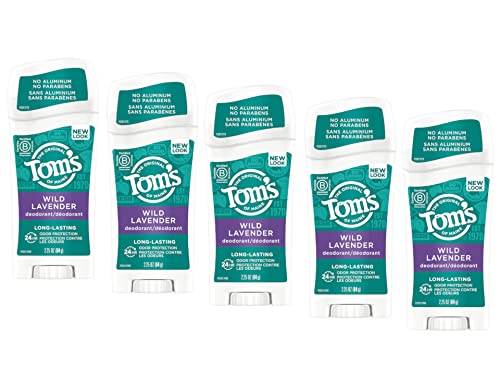 Tom's of Maine Lavender Deodorant Stick - Odor-Fighting, Natural Ingredients, Recyclable - 2.25oz