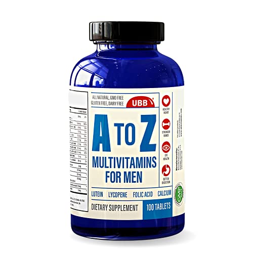 Men's A to Z Multivitamin - Supports Energy, Heart & Immune Health, Natural Ingredients - 100 Count