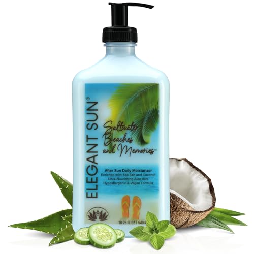 Elegant Sun After Sun Lotion - Hydrating Tan Extender, Aloe Vera, Hypoallergenic - 8oz