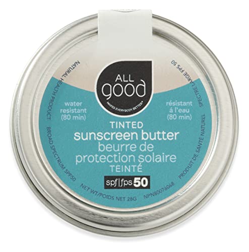 All Good Tinted Mineral Sunscreen - SPF 50, Zinc Oxide, Coral Reef Friendly - 1 oz