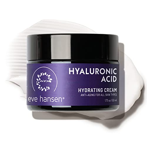 Eve Hansen Hyaluronic Acid Cream - Diminishes Wrinkles, Revitalizes Skin, Vegan - 1.75oz