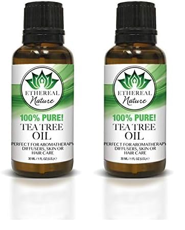 Ethereal Nature Essential Oil - 100% Pure Tea Tree, Fresh Fragrance for Aromatherapy - 1.01 fl. oz.