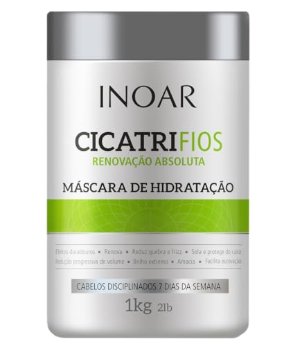 INOAR Hair Mask - Anti-Frizz, Promotes Growth, Thermal Protection - 35.27 oz Vegan, Cruelty-Free