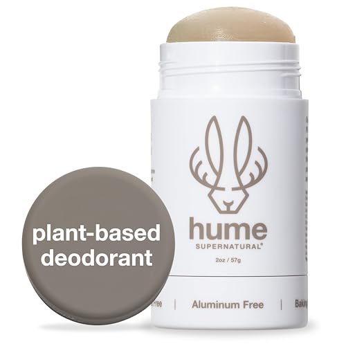 Hume Supernatural Deodorant - Aluminum Free, Probiotic Formula, Fragrance-Free - 1-Pack