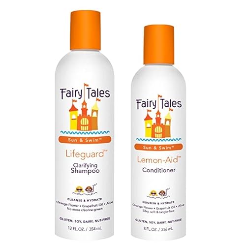 Fairy Tales Kids Shampoo & Body Wash - Removes Chlorine, Hydrates with Natural Ingredients - 12oz