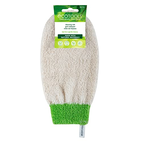 Ecotools Ramie & Bamboo Bath Mitt - Gentle Skin Cleansing, Recycled Materials - 1 Mitt