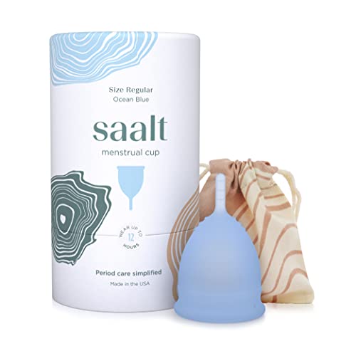 Saalt Menstrual Cup - Comfortable, Reusable Medical-Grade Silicone, 12-Hour Wear - Made in USA