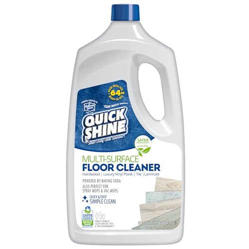 Quick Shine Multi-Surface Cleaner - Streak-Free, Plant-Based, Safer Choice - 64oz