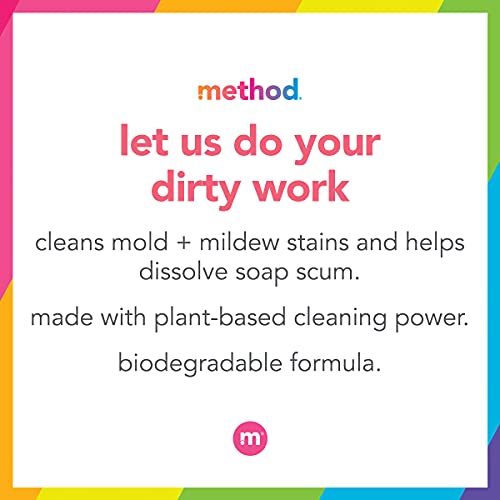 Method Bathroom Cleaner - Removes Mold & Mildew, Plant-Based, Eucalyptus Mint - 28oz