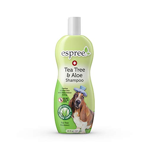 Espree Tea Tree & Aloe Shampoo - Relieves Itching, Promotes Healing, 100% Organic Aloe - 20oz