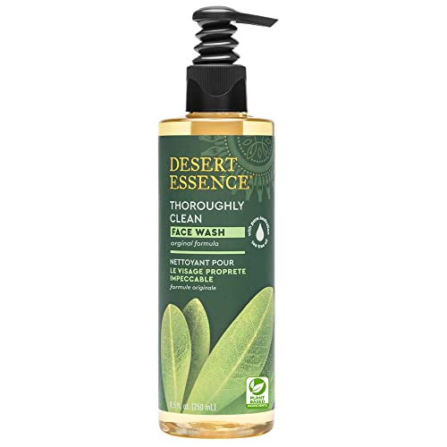 Desert Essence Face Wash - Nourishing Tea Tree Cleanser for Soft Skin, 8.5 Fl Oz