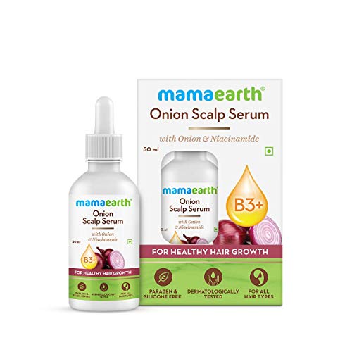 Mamaearth Onion Scalp Serum - Boosts Hair Growth & Thickness, Niacinamide Infusion - 50ml