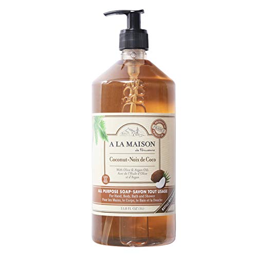 A LA MAISON Liquid Hand Soap - Natural Coconut Wash, Plant-Based & Vegan - 33.8oz