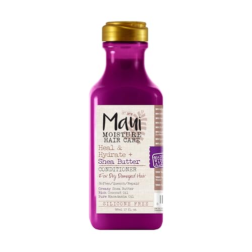 Maui Moisture Shea Butter Conditioner - Deeply Hydrates & Repairs Curls, Vegan - 13 fl oz