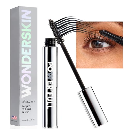 Wonderskin Mascara - Volume & Length Booster, Vegan & Cruelty-Free - Black, 0.35oz