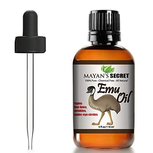 Mayan's Secret Emu Oil - Pure Moisturizer & Hair Strengthener, Cold Pressed, 4oz