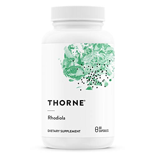 THORNE Rhodiola Herbal Supplement - Stress Relief, Sleep & Focus Support - 60 Capsules