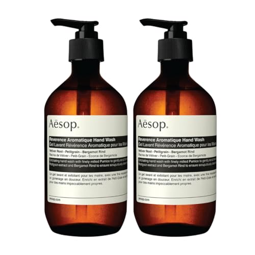 Aesop Foaming Hand Soap - Cleanses & Exfoliates, Vegan & Cruelty-Free - 16.9 oz, Pack of 2