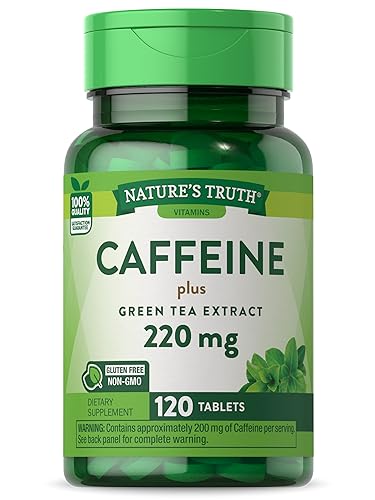 Nature's Truth Dietary Supplement - Energy Boost with Green Tea Extract, Vegetarian, 120 Count