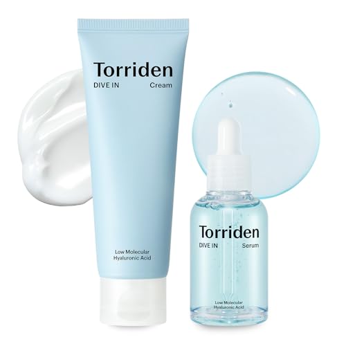 Torriden Skin Care Set - Deep Hydration, Vegan & Cruelty-Free - Serum 1.69oz, Cream 2.71oz