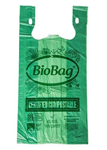 BioBag Compost Bags - 100% Certified Compostable, 20lb Capacity, 500 Count - 10 Gallon Size