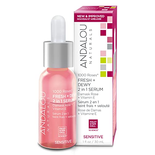 Andalou Naturals Face Serum - Hydrating Glow, Non-GMO Plant-Based Ingredients - 2oz