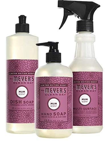 Mrs. Meyer's Kitchen Essentials Set - Apple Cider Scent, Cruelty-Free Cleaners - 3 ct.