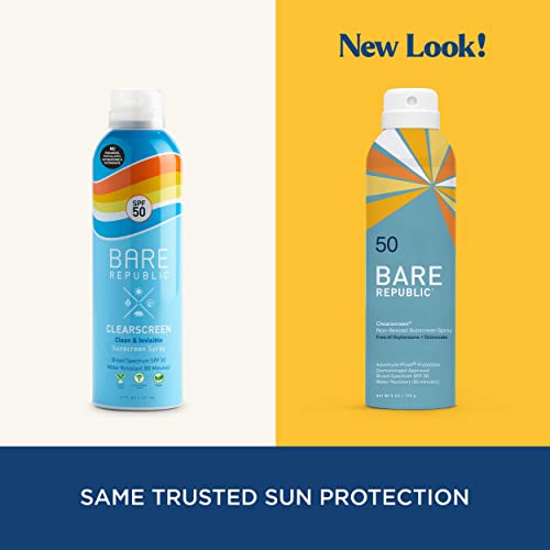 Bare Republic Sunscreen SPF 50 - Water Resistant, Invisible Finish, Vitamin E - 6 Fl Oz