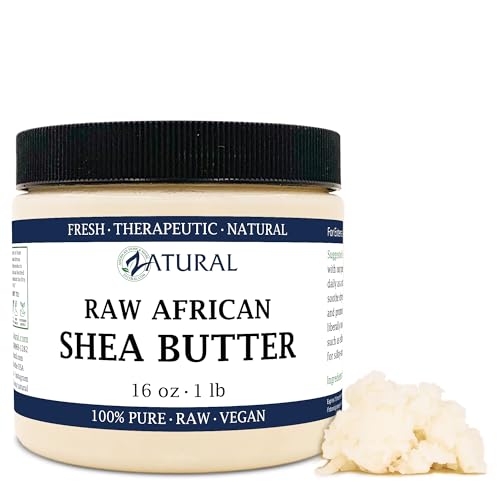 Zatural Raw Shea Butter - Nourishing Moisturizer, Antioxidant-Rich, Ethically Sourced - 16oz