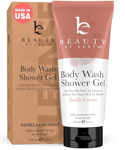 Vanilla Coconut Body Wash - Moisturizing, Gentle Clean for Sensitive Skin - 16oz