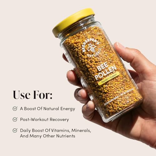 Beekeeper's Naturals Superfood - Natural Bee Pollen Granules, Rich in B Vitamins & Protein - 5.2oz