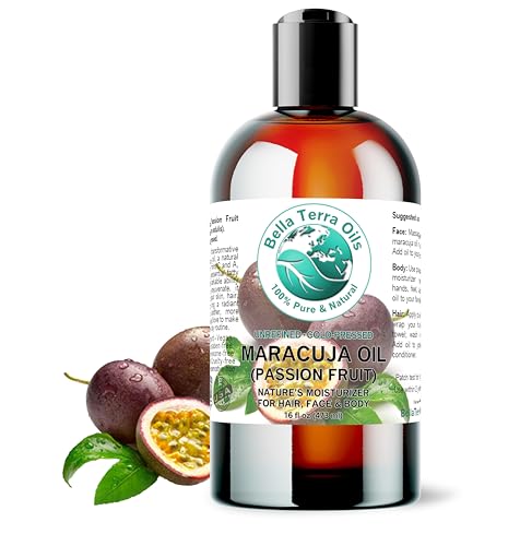 Bella Terra Oils Face Oil - Nourishing Maracuja Seed Oil for Radiant Skin, 16 oz