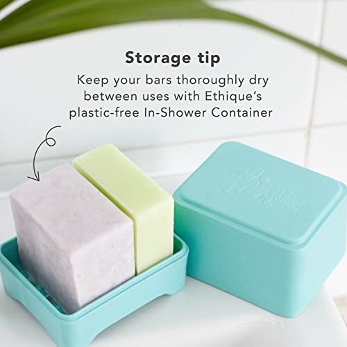 Ethique In-Shower Container - Keeps Shampoo & Conditioner Bars Dry, Bamboo & Corn Starch - 1 Pack