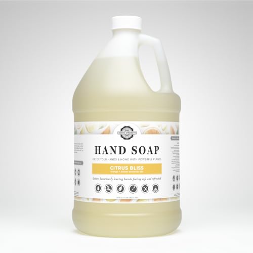 Citrus Bliss Liquid Hand Soap - Moisturizing, Essential Oil Scent, 128oz Refill