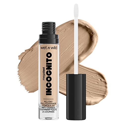 wet n wild Mega Last Concealer - All-Day Full Coverage, Nourishing Ingredients - Medium Neutral