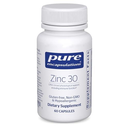 Zinc Supplement | 30 mg, Highly Absorbable, 60 Capsules