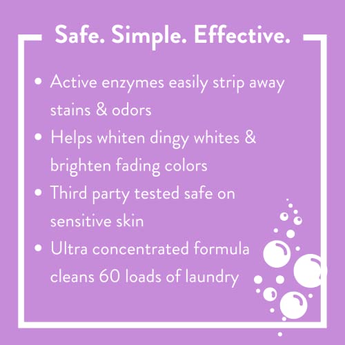 Molly's Suds Laundry Detergent - Natural Stain Fighter, Sensitive Skin, Lavender - 60 Loads