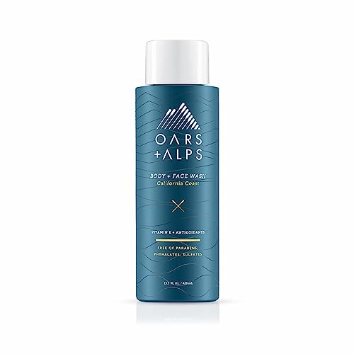 Oars + Alps Men's Body Wash - Hydrating, Vitamin E & Antioxidants, Sulfate-Free - 1 Pack