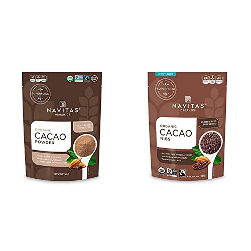 Navitas Organics Cacao Powder & Nibs Bundle - Rich in Antioxidants, Vegan, Gluten-Free - 32oz