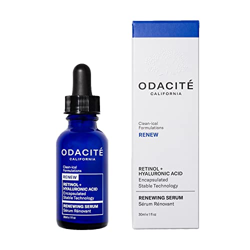 Odacite Retinol & Hyaluronic Acid Face Serum - Reduces Fine Lines, Hydrates & Revitalizes - 1 Fl Oz