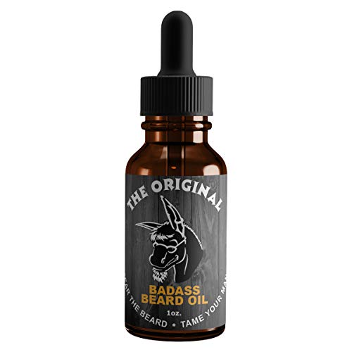 Badass Beard Care Beard Oil - Softens & Promotes Growth, All Natural Ingredients - 1 oz