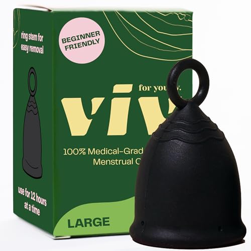 Viv Menstrual Cup - Leakproof, Comfortable Protection, Medical-Grade Silicone - Large Size